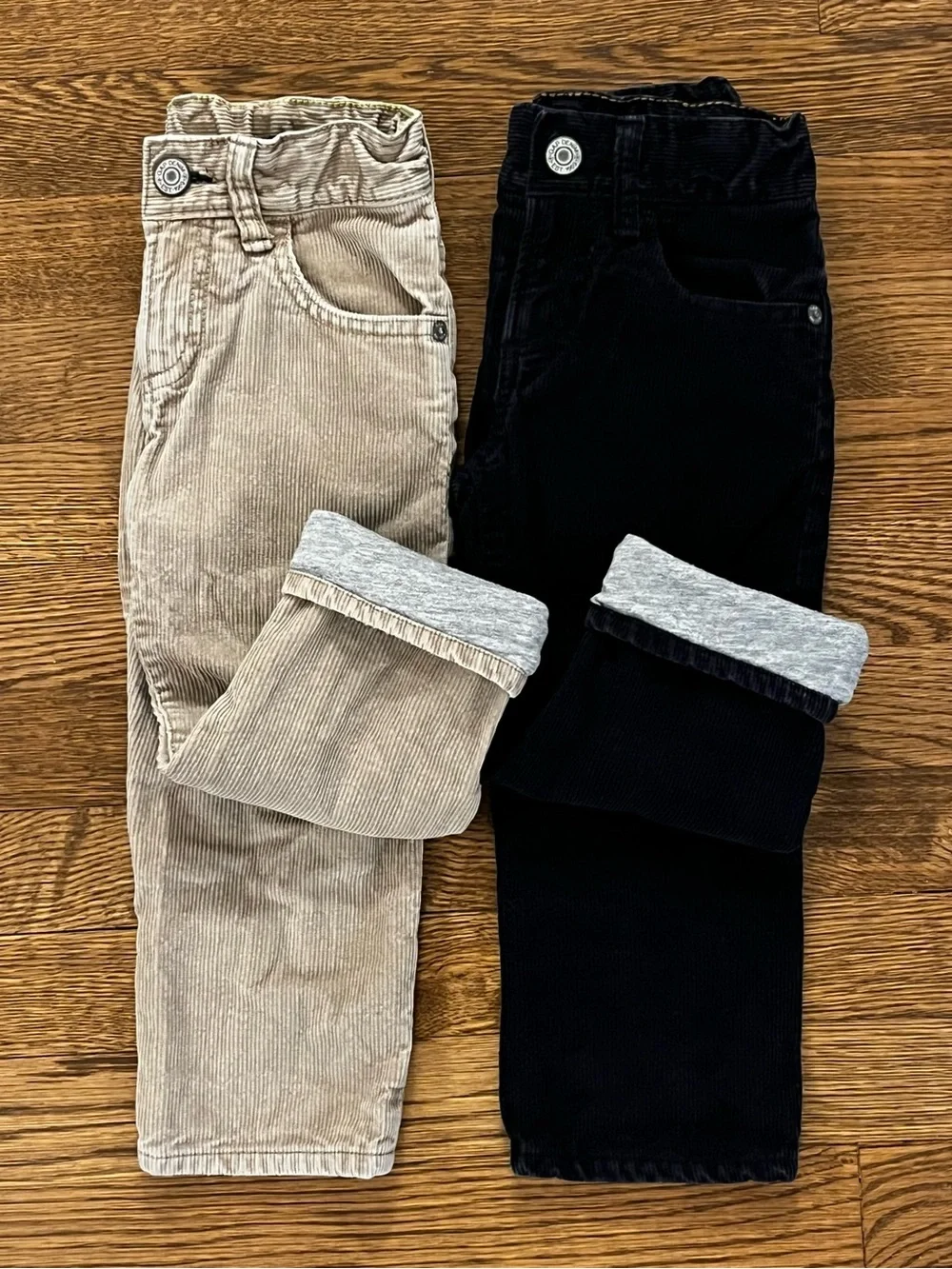 Lot of 2 Baby Gap Boys Size 2T Lined Corduroy Pants Adjustable Waist